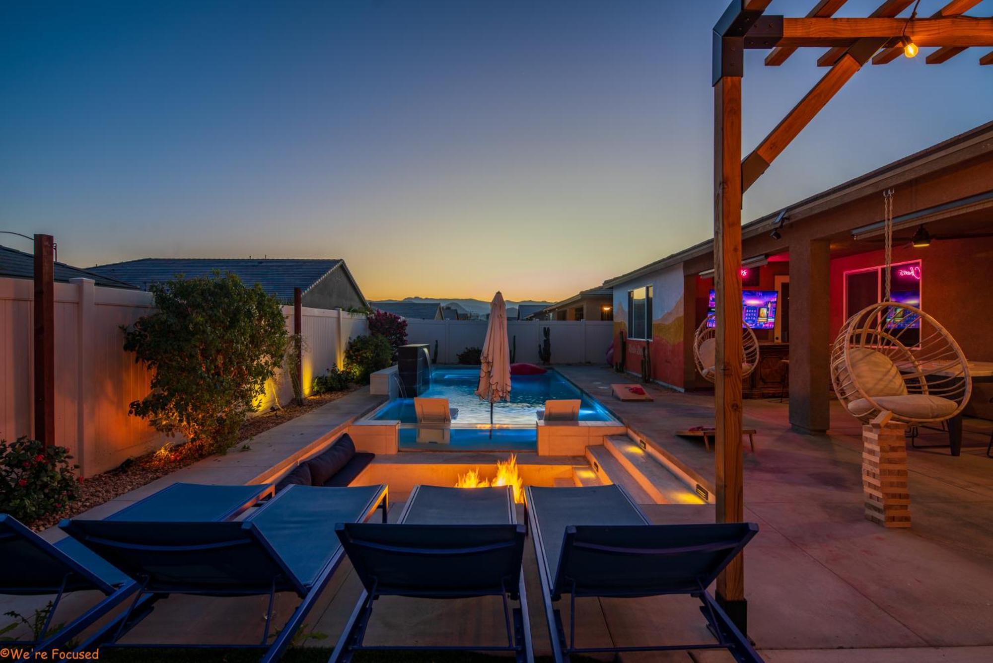 5Br3B Pool, 2Mi To Fstvals, Ev Chrgr, Gym, Games Villa Indio Exterior photo