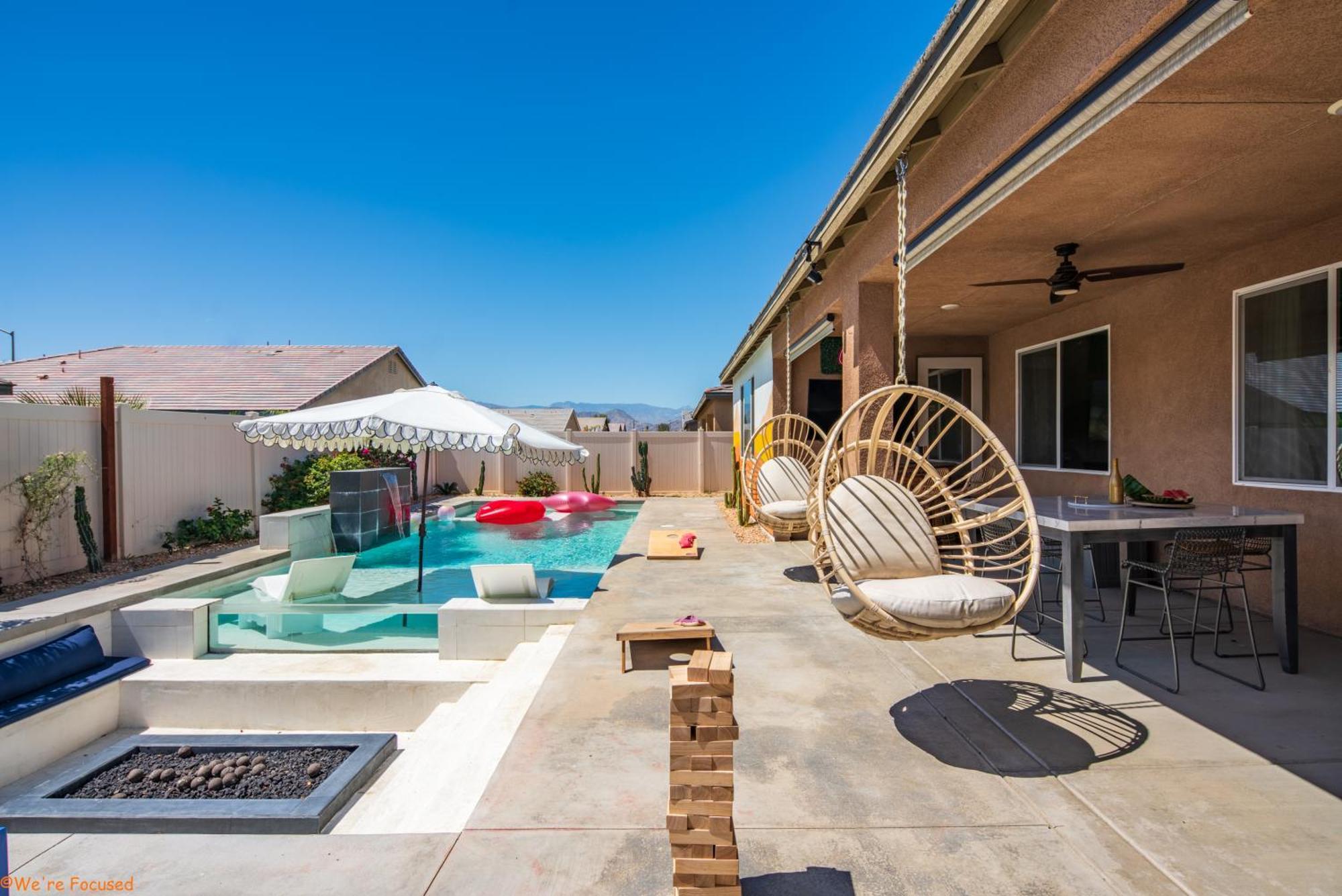 5Br3B Pool, 2Mi To Fstvals, Ev Chrgr, Gym, Games Villa Indio Exterior photo